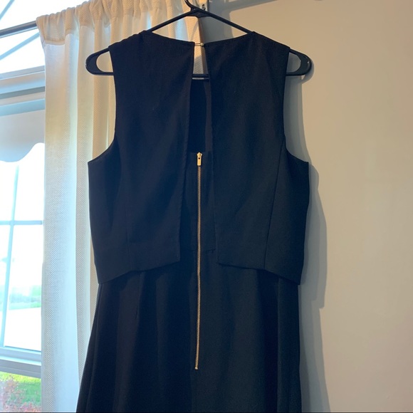 NWT Banana Republic Ruffle Hem Black Dress - Picture 7 of 12